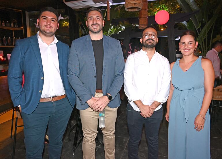 Pablo Sánchez, Luis Ayala, Rodrigo Rodríguez y Milena Ruiz Díaz.