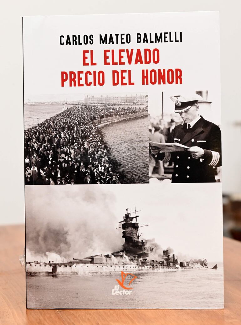 Portada del nuevo libro de Carlos Mateo Balmelli, inspirado en la primera batalla naval de la Segunda Guerra Mundial.