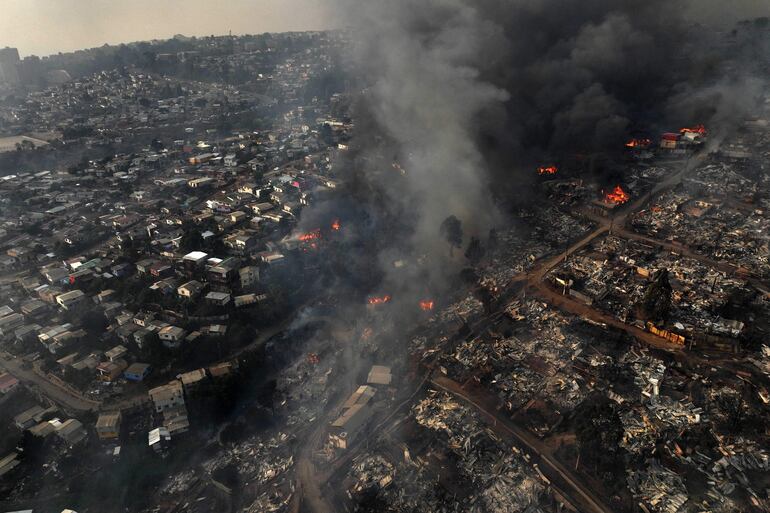 Incendios en Chile. 