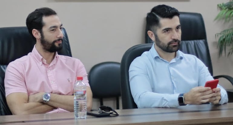 Gabriel López Lafuente y Juan Aguilera representantes de la UCP.