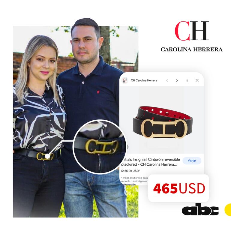 Otra de las marcas preferidas por el presidente del JEM, Hernán Rivas y su esposa es Carolina Herrera.