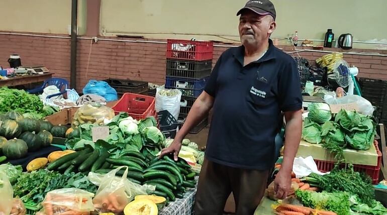 Valoi Acosta, pequeño productor de Juan León Mallorquín.