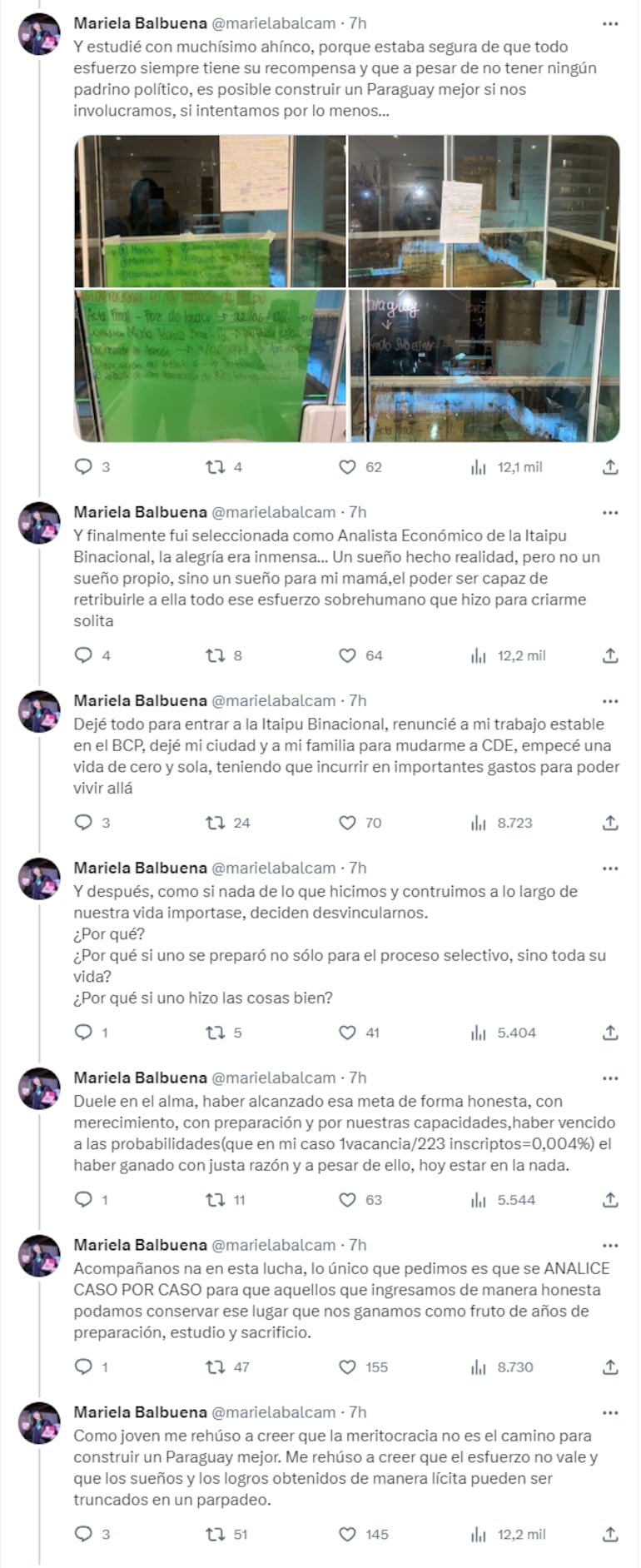 Varios de los afectados por las 187 desvinculaciones de Itaipú expresaron su disconformidad y exigen una investigación exhaustiva de cada caso.