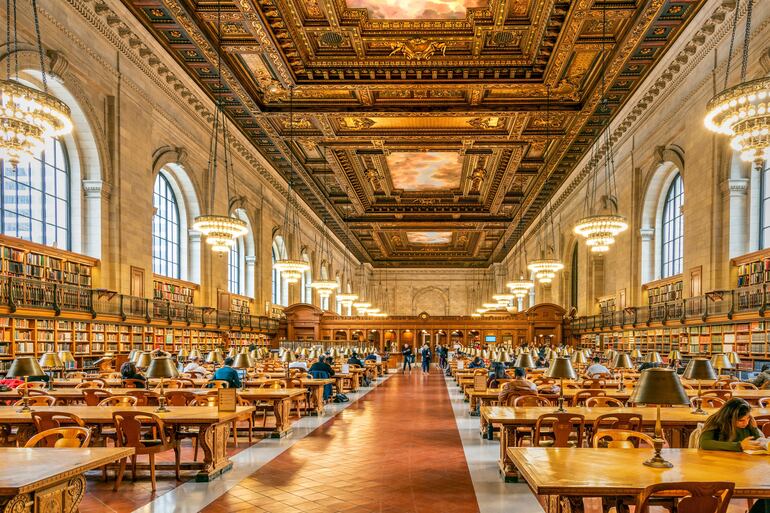 Rose Main Reading Room, Biblioteca Pública de Nueva York.