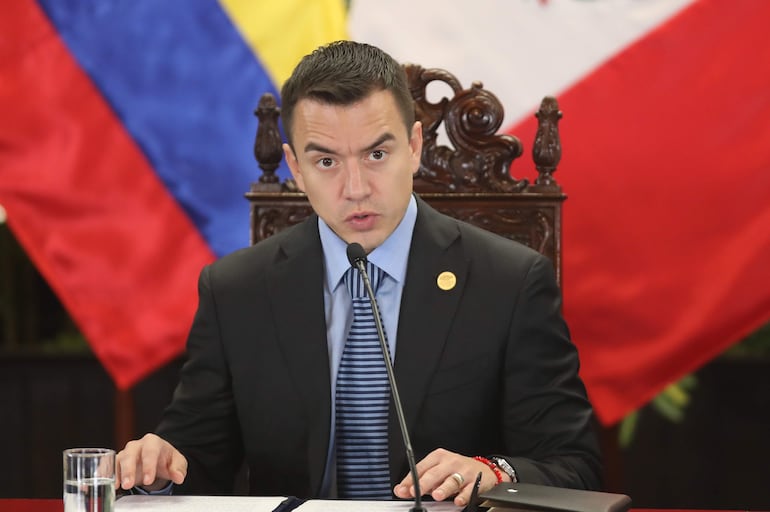 El presidente de Ecuador, Daniel Noboa.