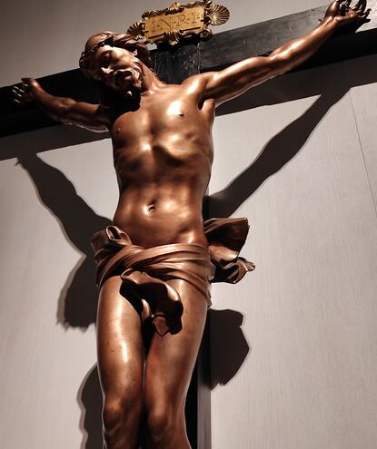 'Cristo en la cruz' del escultor italiano Gian Lorenzo Bernini (hacia 1654-1657). Galería de las Colecciones Reales. Foto: EFE/Amalia González Manjavacas
