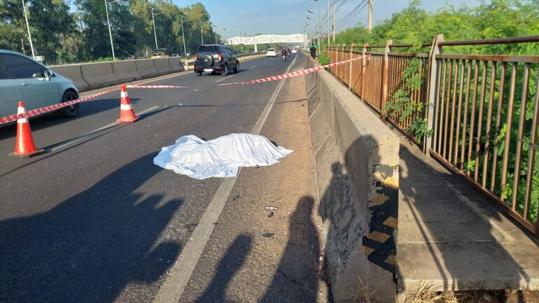 accidente autopista Ñu Guasú Luque