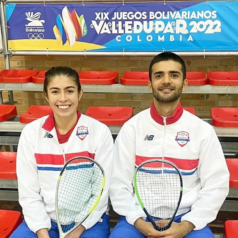 Luján Palacios y Francesco Marcantonio son campeones sudamericanos de squash.