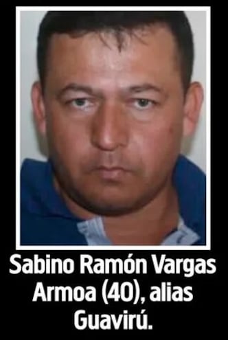 Sabino Ramón Vargas Armoa, alias Guavirú, cuñado del asesinado jefe de sicarios Marcio Ariel Sánchez, alias Aguacate.