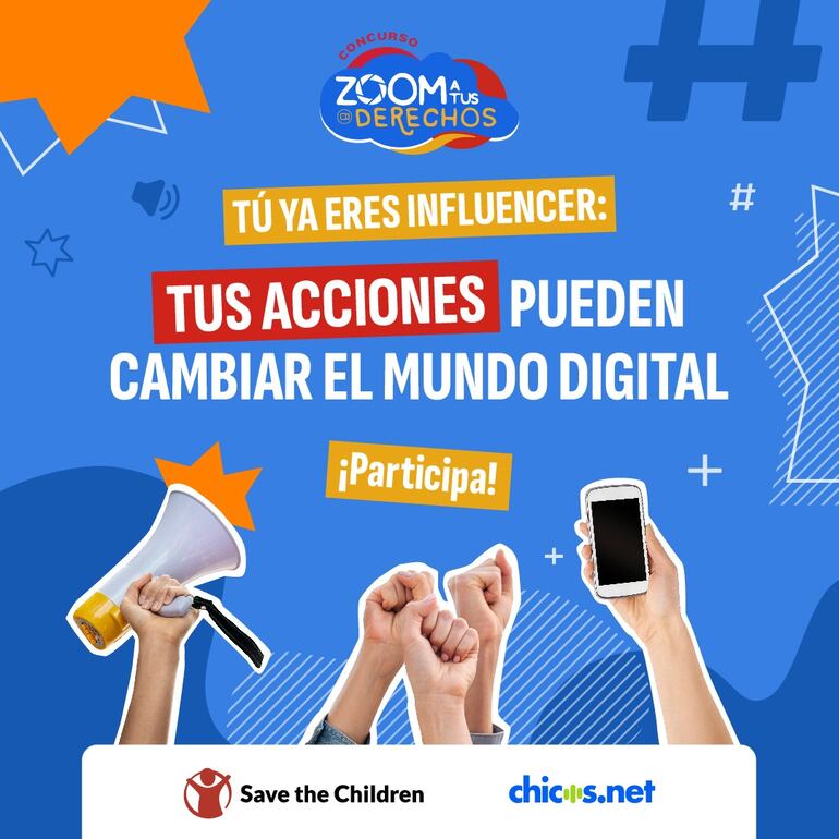 La 7ª edición de Zoom a tus derechos, el concurso para niños, niñas y adolescentes que impulsa una ciudadanía digital activa ya está abierta hasta el 30 de agosto de 2024.