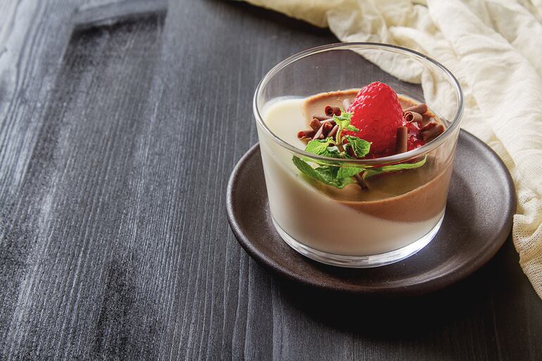 Panna cotta.