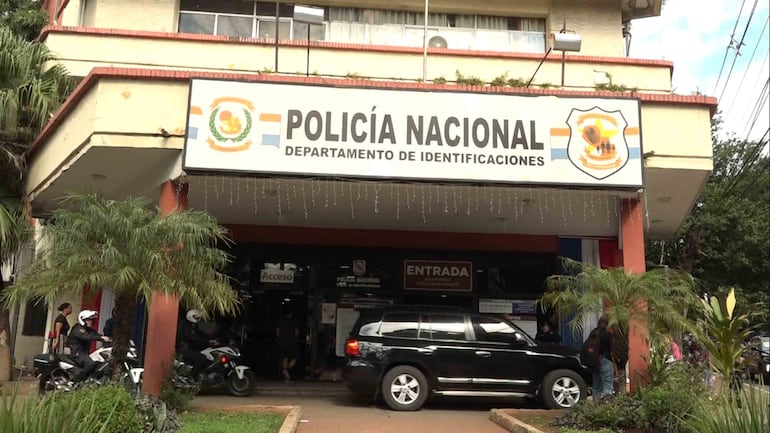 Departamento de Identificaciones de la Policía Nacional.