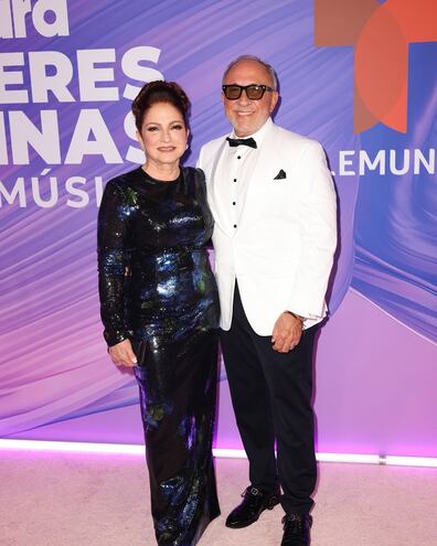 Gloria y Emilio Estefan en la gala de las Mujeres en la Música Latina de Billboard celebrada en Miami.