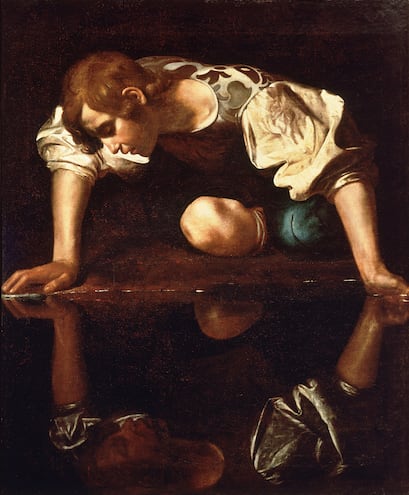 Caravaggio: "Narcissus" (1599)