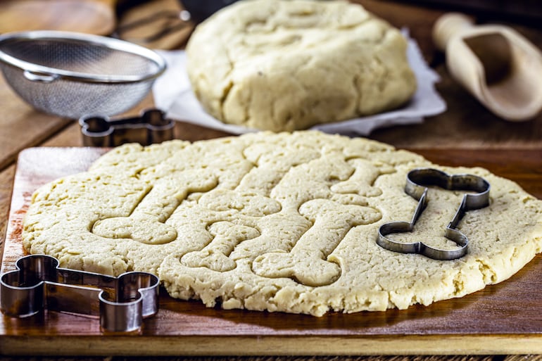 Galletas de manzana para perros.