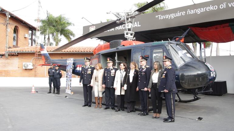 En el stand del Ministerio del Interior, se exhibieron los equipos que son utilizados por la Policía Nacional.