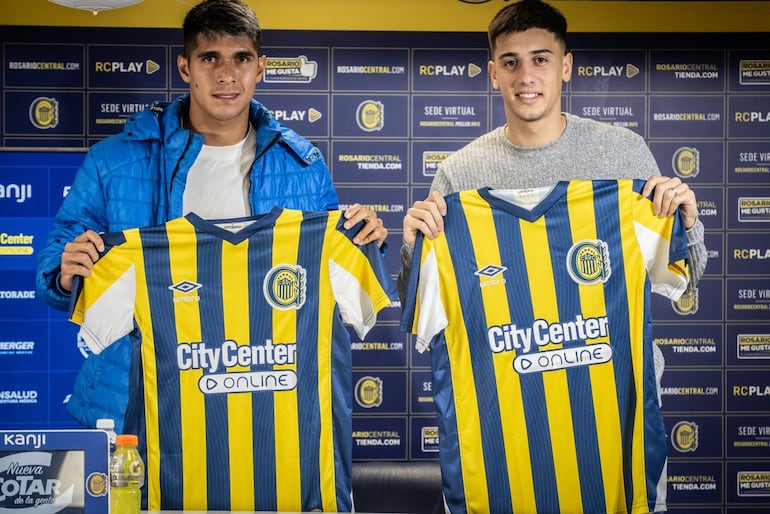 Giovanni Bogado y Agustín Sández, nuevos jugadores de Rosario Central.