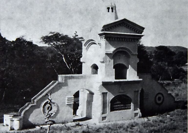 Oratorio levantado en Caacupemi en las cercanías del Tupãsy Ykua que estaba ubicado cerca de donde vivía el indio José.