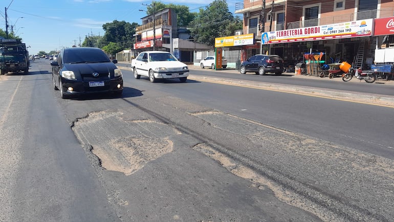 La ruta PY01 se encuentra cada vez peor.