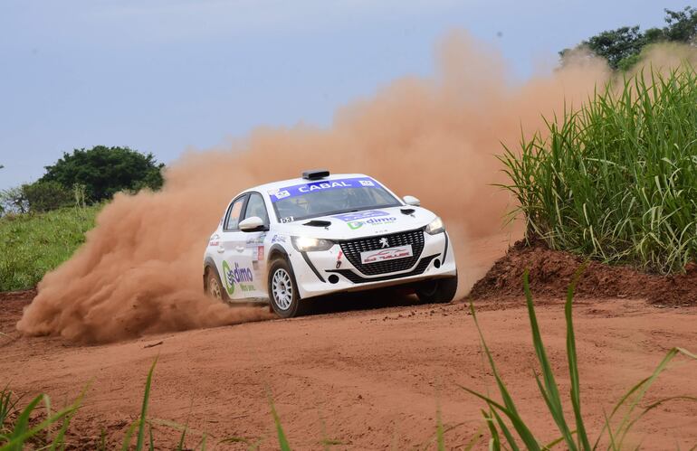 Diego Cruz y Ramiro Ayala, con el Peugeot 208 Rally4, los más veloces del shakedown en la F2.