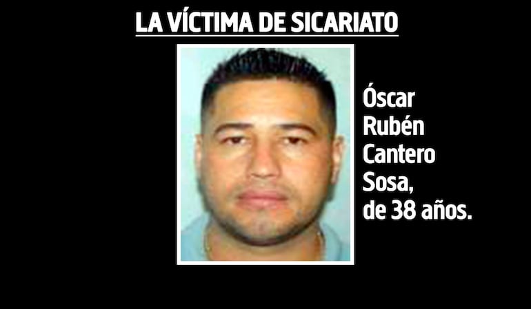 Óscar Rubén Cantero Sosa, asesinado por un sicario en Encarnación.