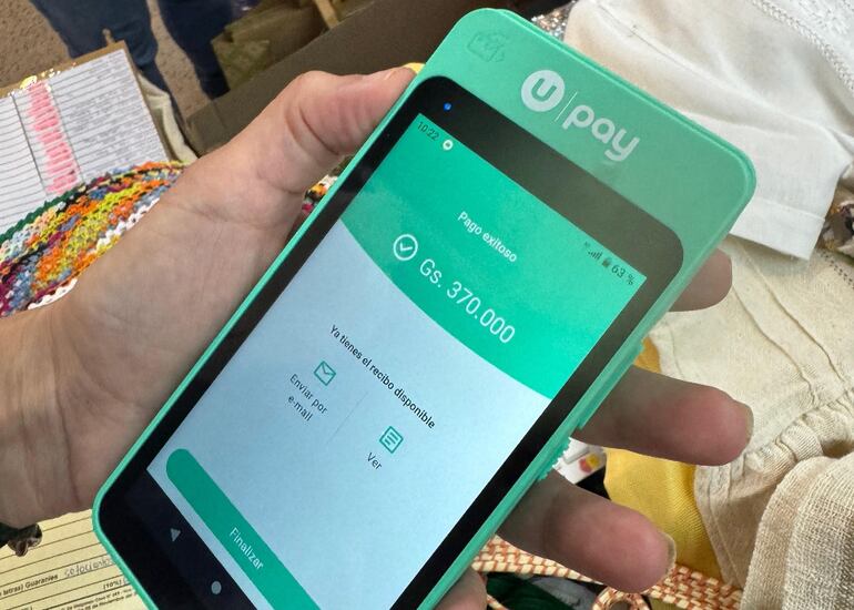 Durante la feria se ofreció el servicio gratuito del POS Upay, facilitando transacciones seguras y ágiles.