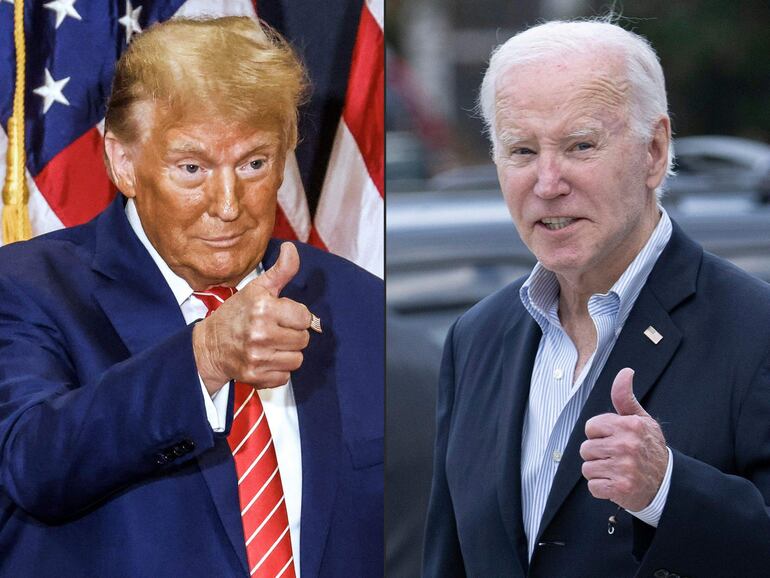 Donald Trump y Joe Biden.