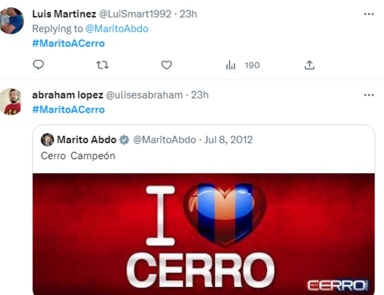 “#MaritoaCerro”