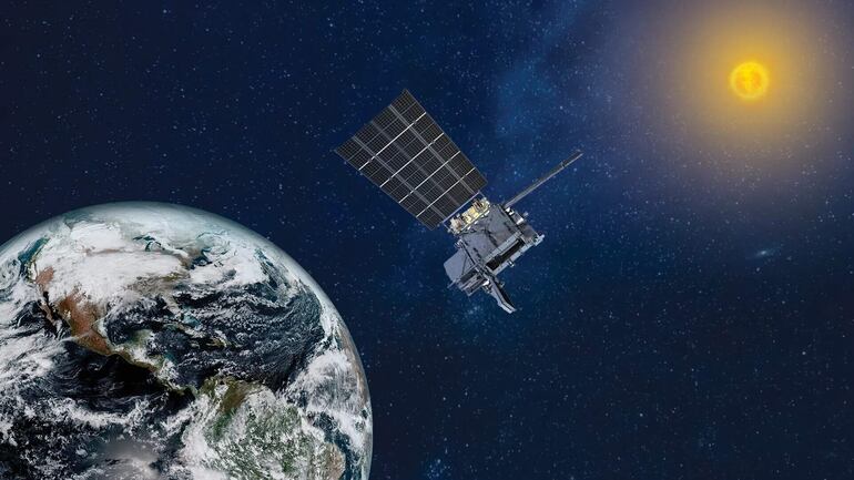 Fotografía cedida por la la Administración Nacional Oceánica y Atmosférica (NOAA) de una ilustración del satélite denominado GOES-U (Satélite Ambiental Operacional Geoestacionario U). Foto referencial.