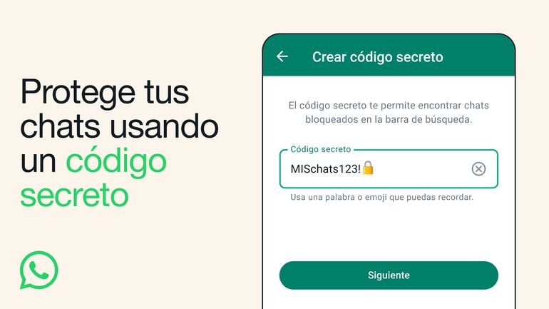 WhatsApp implementa un "código secreto" para los chats en la plataforma.