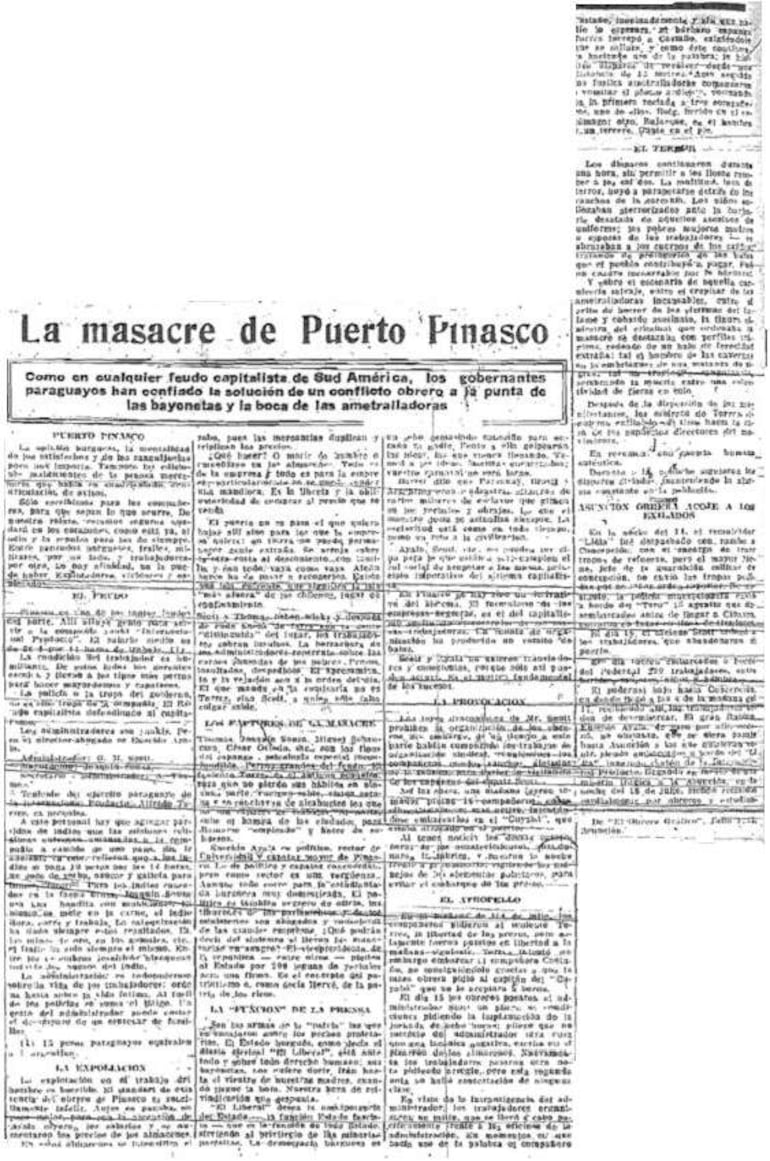 Crónica de El Obrero Gráfico reproducida en La Antorcha, 8 de agosto de 1927.