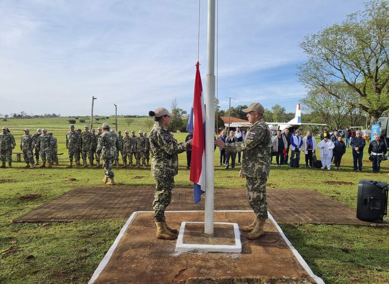 Base aérea en Edelira.