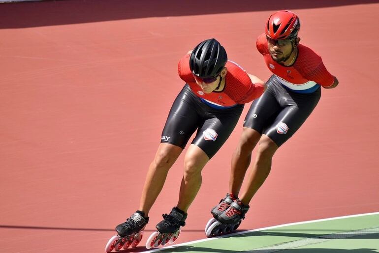 Los paraguayos José Daniel Moncada (22 años) y Julio César Mirena (27) en el Mundial de Italia.