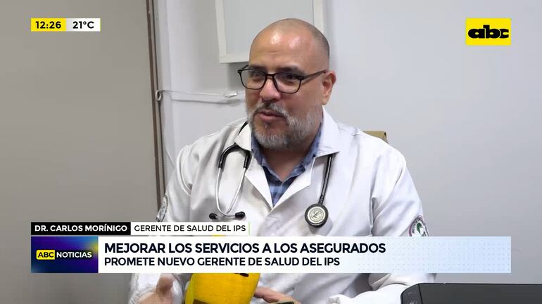 Dr. Carlos Morínigo, gerente de Salud del IPS. 