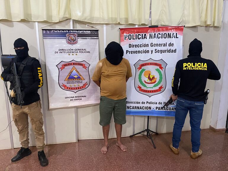 Detienen a conocido delincuente investigado por supuesto sicariato y tráfico de drogas en Cambyretá