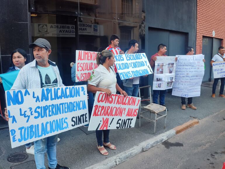 docentes protesta Asunción