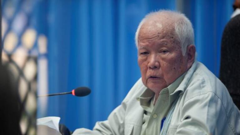 El líder jemer Khieu Samphan Nhet Sok Heng (Reuters)