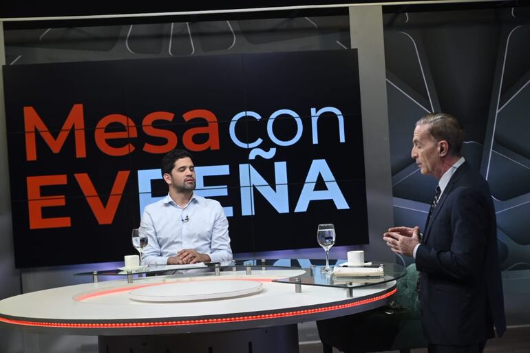 Raúl Benítez, diputado del PEN, durante el programa Mesa con EVP por ABC TV.