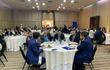 Almuerzo de trabajo de Eurocámara, con participación de delegados de la UE y empresarios del Paraguay, en el Crown Plaza de Asunción, este lunes.