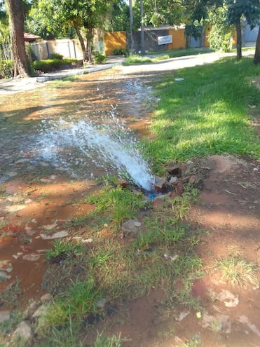 Pérdida de agua Capitán Ezequiel González casi De la Gracia.