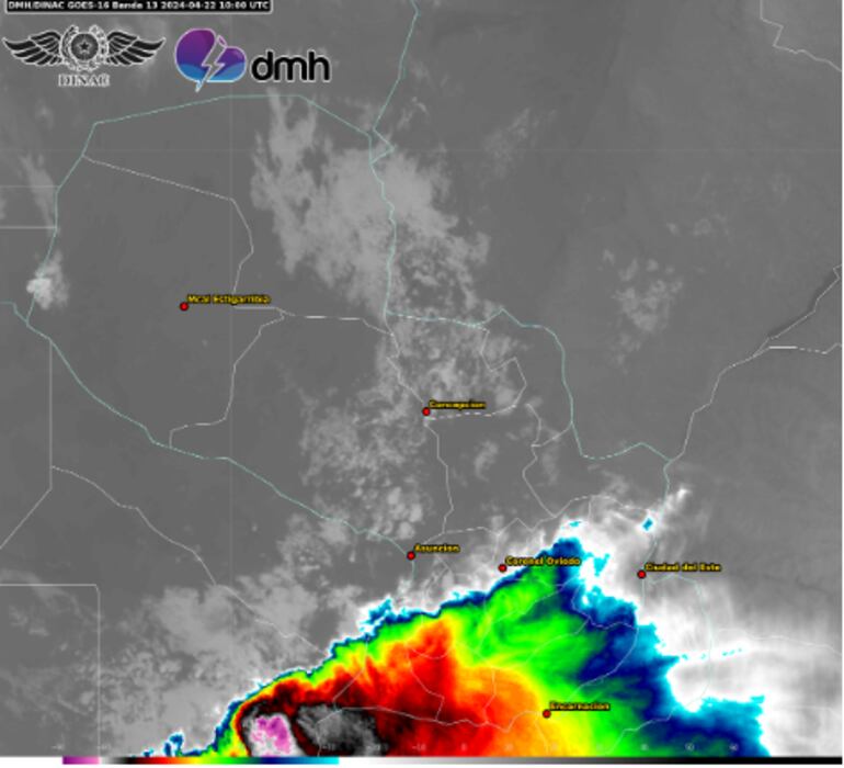 Alerta meteorológica para Ñeembucú.