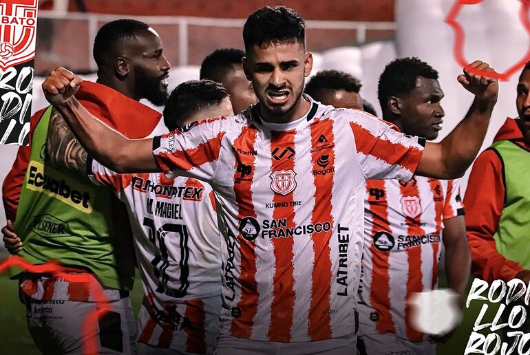 Rodrigo Ruiz Díaz, goleador paraguayo del Técnico Universitario de Ambato