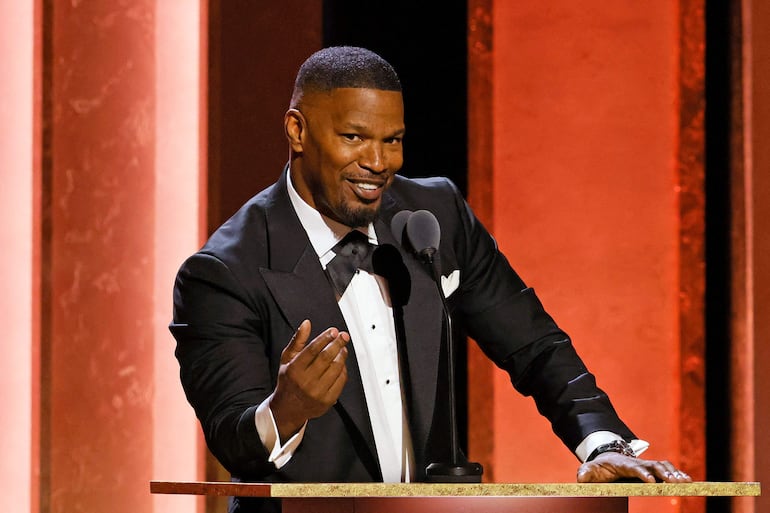 El actor Jamie Foxx durante los Governors Awards de la Academia de Hollywood.