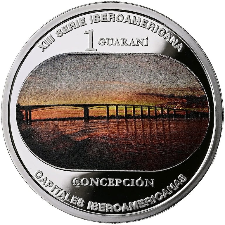 Monedas conmemorativas acuñadas en plata de la XIII Serie Iberoamericana.