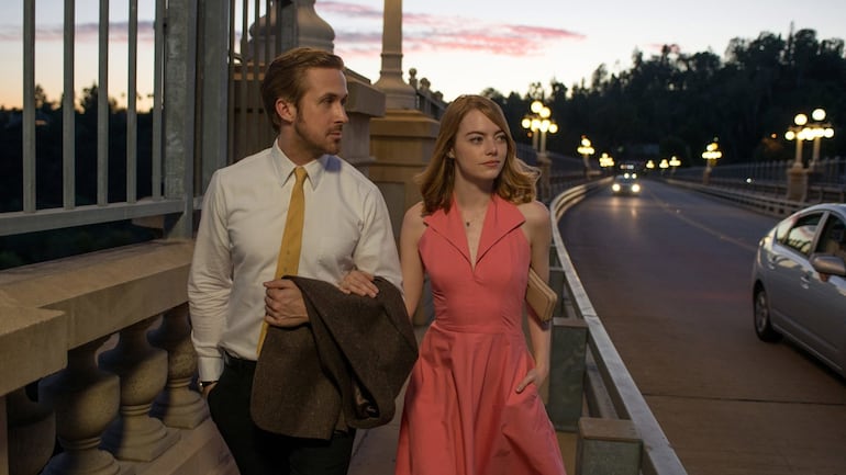 Emma Stone y Ryan Gosling en La La Land.