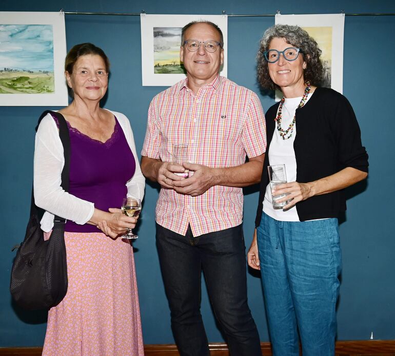 Birgit Bettin, Christian y Petra Kolbl.