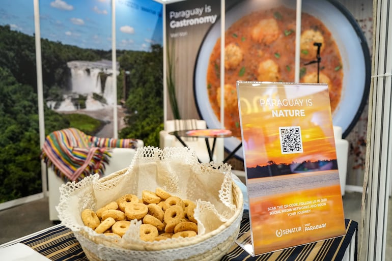 La chipa y el vorí vorí fueron dos platos infaltables en el stand paraguayo durante la Feria Internacional de Turismo de Taiwán.