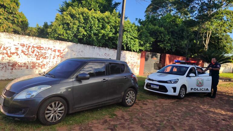 Este vehículo robado fue recuperado por la Policía en San Lorenzo.