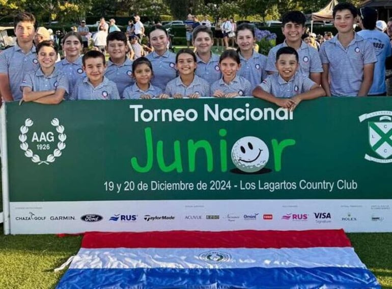 Los componentes del Team Paraguay que tomó parte del Nacional Junior en Los Lagartos, Argentina.