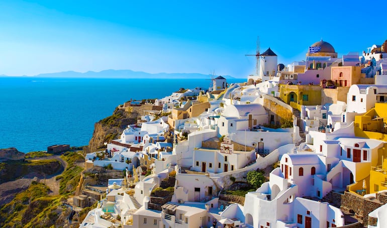 Imagen de la isla de Santorini, en Grecia.. Foto cedida por Civitatis